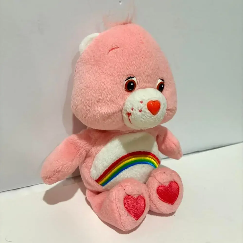 2002  Care Bears Cheer Bear Rainbow Pink 8